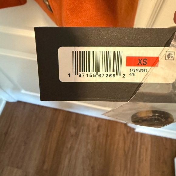 Kenneth Cole Women’s Orange Double Breast Peacoat with Notch Collar - Size XS - Picture 11 of 11